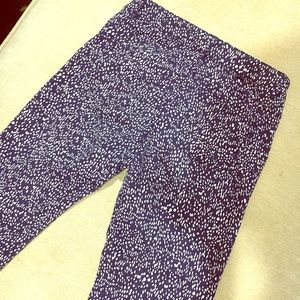 Navy speckled skinny pants